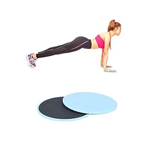 JeeGoWooss 2 Pcs Core Sliders Non Slip Exercise Gliding Discs Lightweight Double Sided Gliding Discs for Carpet Wood Tiled Floor