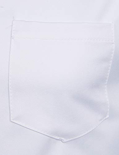 ZEROYAA Men's Banded Collar Slim Fit Long Sleeve Casual Button Down Dress Shirts with Pocket4