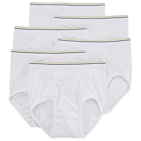 Stafford 6 Pack 100% Cotton Full-Cut Briefs White (44) Cover