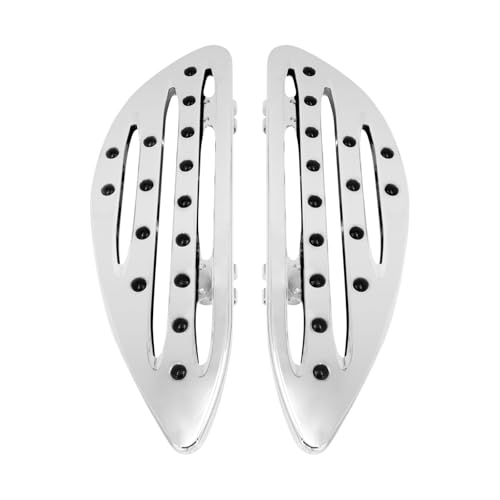 Repose-pieds avant large chrome pour Harley Dyna Softail Glide - 2