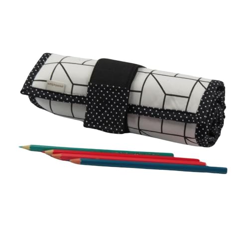 Estojo Escolar Grande P&B para 100 Lápis de Cor