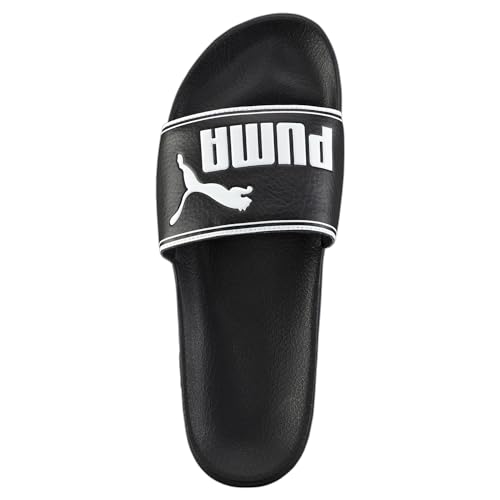Image of PUMA Unisex Adults' Beach & Pool Shoes, Black (Black-White), 7.5 Women /6 Men