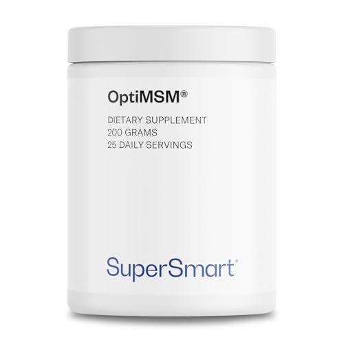 Supersmart - OptiMSM (Methyl-Sulfonyl-Methane) - Patented High Purity Formula | Non-GMO & Gluten Free - 200 g