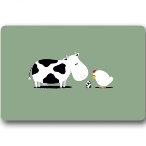 ���փ}�b�g Cadecor ���� ���� ���O�p �t���A���O 50×80cm doormat Cadecor Cow Indoor Outdoor Floor Rug