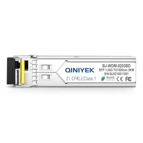 Image of 1 Pair Simplex LC Module 3KM, 1.25G Single-Mode Fiber Connector, SFP-WDM-SM 1000BASE BiDi 1310nm /1550nm SFP Transceiver Module