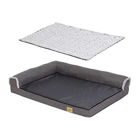 BingoPaw Cama Perros Medianos Ortopédica Antiestrés Impermeable Lavable Cover