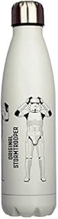 Puckator The Original Stormtrooper - Stainless Steel Water Bottle - Cold for 24h and Hot for 12h - Metal Water Bottles with Sci-fi Design - Double Walled Modern Thermos Flask - Bpa Free - 500 ml