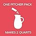 Crystal Light Drink Mix, 6 Pitcher Packets, for Flavorful Hydration and Shareable Refreshment, Strawberry Orange Banana artificial flavor, Zero Sugar, Low Calorie, 2.4 oz