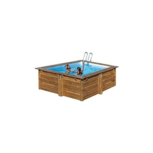 Gre Piscina Cuadrada Madera Carra 305X305X119 Cm 790205