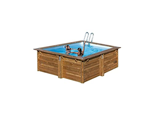 Gre Piscina Cuadrada Madera Carra 305X305X119 cm 790205