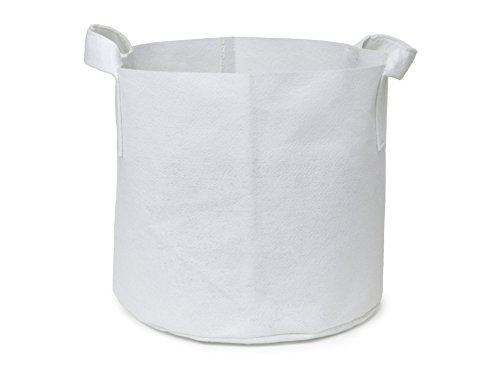 247Garden Aeration Fabric Pots/Plant Grow Bags w/Handles (1-Gallon, White, 5-Pack) - Thumbnail 2
