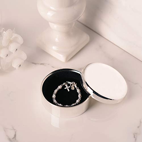 Image of Cherished Moments Personalized Baby Dedication Round Jewelry Box
