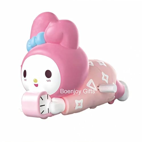 Image of Gifts- Hello Kitty Kuromi Crawling, Movable Action Figure- PVC Wind-Up Moving Toy 12 cm, Funny Poseable Collectible Figure for Kids & Fans (Cream) 1 pc