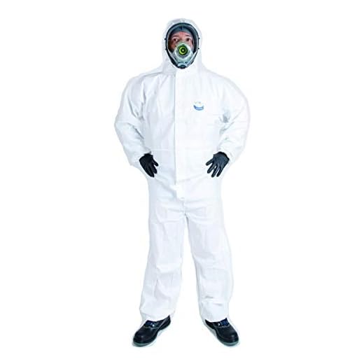 Buzo desechable tipo 5 y 6 Cat.III EN14126 Agentes Biológicos T.XL