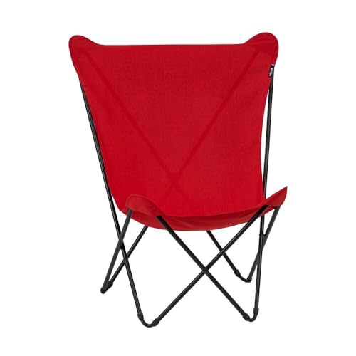 Lafuma MOBILIER - Fauteuil Papillon - Maxi Pop Up - Airlon - Rouge Garance - Fabriqué en France - LFM5358_6534 - Garantie 5 Ans - L.60xl.78xH.99cm
