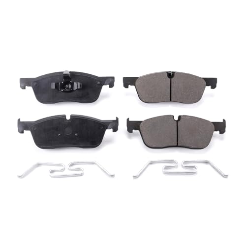 Image of PowerStop Front Brake Pads for Jaguar F-Pace 2017-20 |XE 2016-20 |XF 2018-20 - Z17 Ceramic Brake Pads with Installation Hardware, 17-1838A