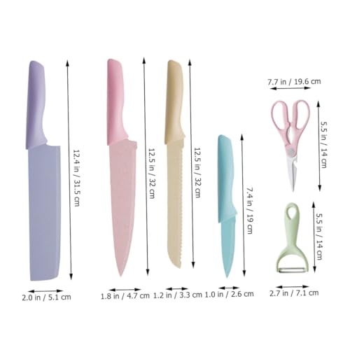 Set Cuchillos Cocina 7 Piezas Acero Inox Base miniatura 2