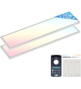 AIKVSXER 6PACK 1x4 LED Flat Panel Light Surface Mount LED Ceiling