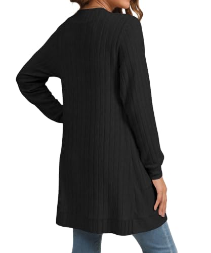 Image of YSYOKOW Cardigan Sweaters for Women Long Sleeve Open Front with Pockets