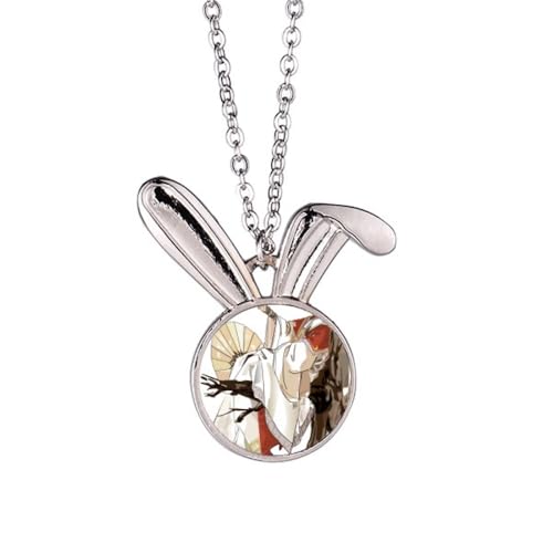 Collier lapin pendentif chinois anti-allergie pour peaux sensibles sans nickel
