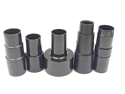 Plastic Hose Connector Reducer Attachments Fits Vacuum Cleaner,2-1/2 inch to 1-1/4 inch, 1-3/8 inch to 1-1/4