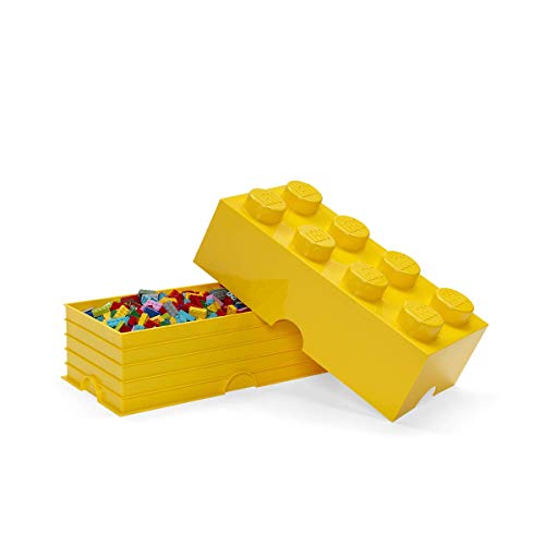 LEGO Storage Brick With 8 Knobs, in Bright Yellow