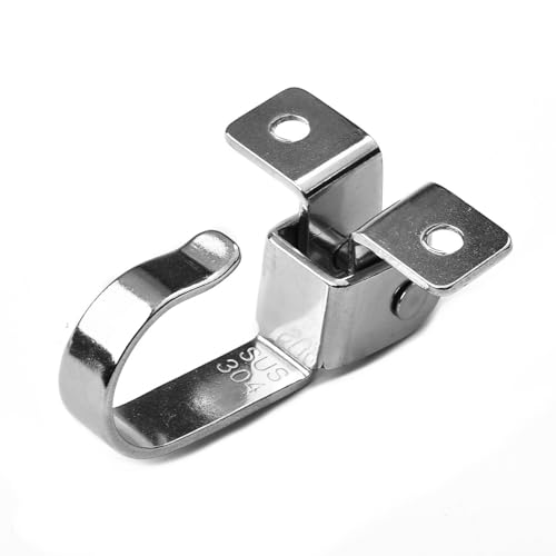 QOXEZY Ganchos de techo de acero inoxidable giratorios para pared ideal para exteriores e interiores con 1 pieza y techo hechos de acero inoxidable de seguridad