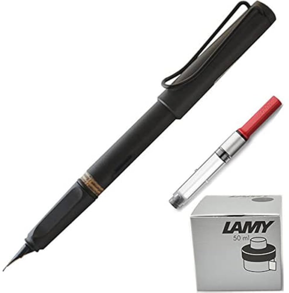 Amazon | ラミー LAMY サファリ ブラック EF 極細字 万年筆
