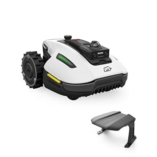 MAMMOTION YUKA mini 2 1000 Robot Rasaerba senza Cavo Perimetrale con Garage Standard, LiDAR 360° + Visione AI, Riconoscimento di Oltre 300 Ostacoli, DropMow, Consigliato per 1000m²