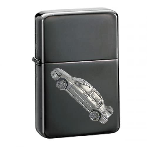 Briquet à essence Lancer Evolution VIII effet étain : briquet noir rechargeable chic