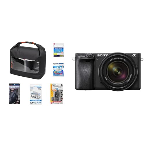 ハクバ カメラ初心者キット+SONY(ソニー) APS-C ミラーレス一眼カメラ α6400 高倍率ズームレンズキット(同梱レンズ:SEL18135) ブラック ILCE-6400M