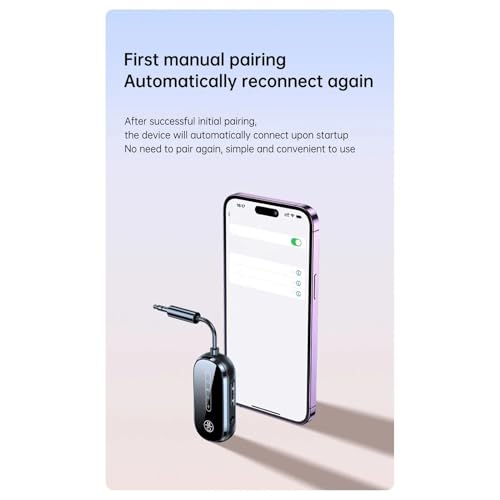 Transmisor inalámbrico para coche con pantalla LED y conector de 3.5mm 7