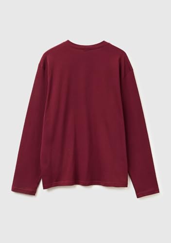 Camiseta de pijama Benetton de hombre transpirable con manga larga 4
