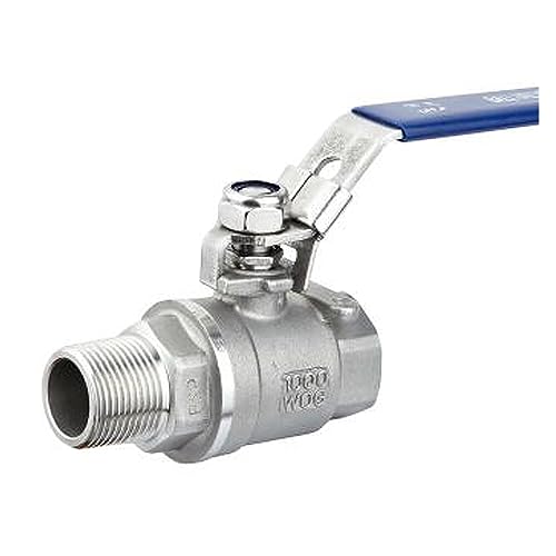 Válvula de bola DN15 de acero inoxidable 304 con rosca de 1/2 pulgada para tuberías de agua 5