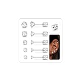 CASSIECA Pendientes Acero Quirurgico Hipoalergenicos Piercing Circoniña Pendientes Brillantes Diamante AAA+ Zircon Mujeres Hombres Unisex 2-6 mm