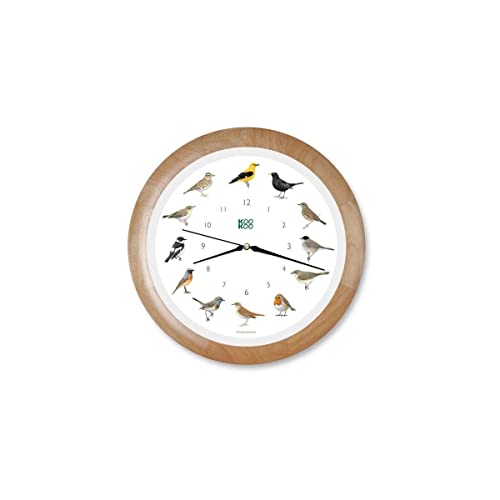 KOOKOO - Horloge Oiseaux des Jardins, modèle en Cadre Bois Cover