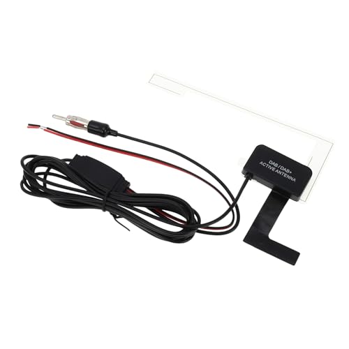 Partuto 1 Pc Antena de Señal Oculta Universal para Parabrisas de Coche Camión Montaje de Antena de Radio de Coche Negro