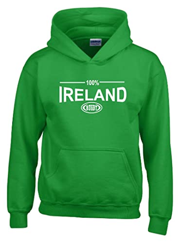Sudadera con capucha para hombre, 100% Irlanda, color verde,