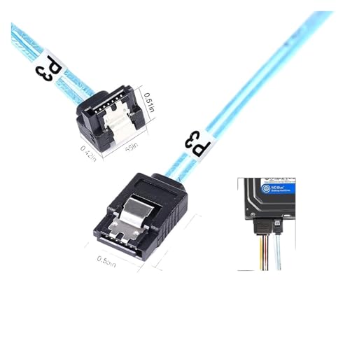 Cable S/AS 4.0 4 SATA a 4 SATA 90 Grados 1m miniatura 6