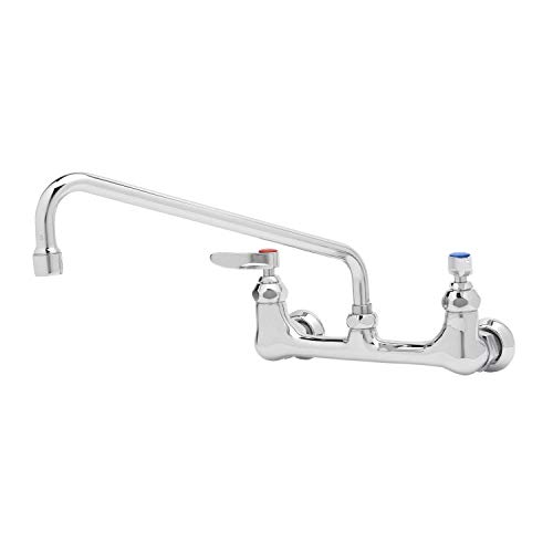T&S Brass B0231EE B0231Ee, Double Pantry Faucet, Wall Mount, 8Inch