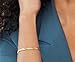 Gold Herringbone Bracelet,18K Gold Plated Dainty Flat Snake Chain, Adjustable Bracelet for Women, Minimalist Everyday Jewelry, Gift for Her