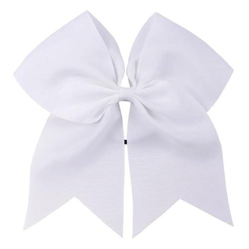Bandes élastiques multicolores 7 pouces en gros-grain pour queue de cheval de fille, pack de 12