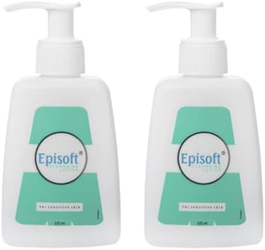 Episoft Cleansing Lotion for Dry, Normal & Sensitive Skin | Daily Gentle Facewash Cleanser for Face | Fragrance free | Dermatologist Prescribed | Suitable for Men & Women | 125ml (Pack of 2)