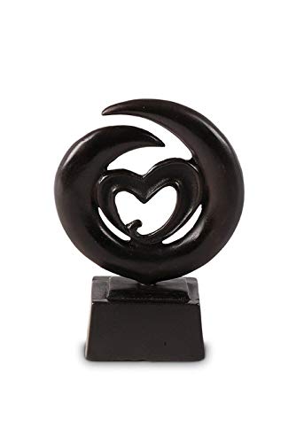 Mini-urne en bronze Un Amour Infini sculptée à la main pour cendres