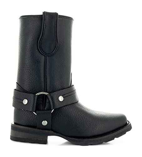 Soto Boots Kid's Square Toe Boots, Geniune Leather Kid's Cowboy Boots, Toddler Western Boots, K4005 (,)4