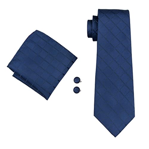 Set de corbata pajarita y tirantes azul para hombre miniatura 4