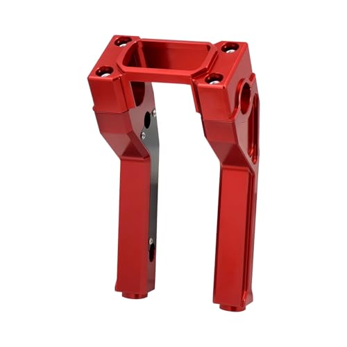 Risers guidon moto 8 pouces rouge anodisé haute finition pour séries FLSB FXBB FXST