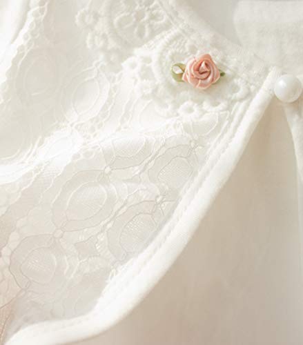 Little Girls' Long Short Sleeve Lace Bolero Cardigan Shrug Dress Cover up 2-11 Years (2#, 7-8T)3