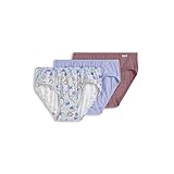 Jockey Women's Underwear Elance Bikini - 3 Pack, Mythos Garden, 6