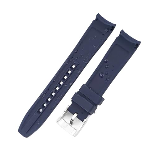 Sangle de silicone 22mm à extrémité courbe finitions premium - 4